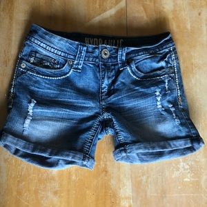 Hydraulic Denim Shorts